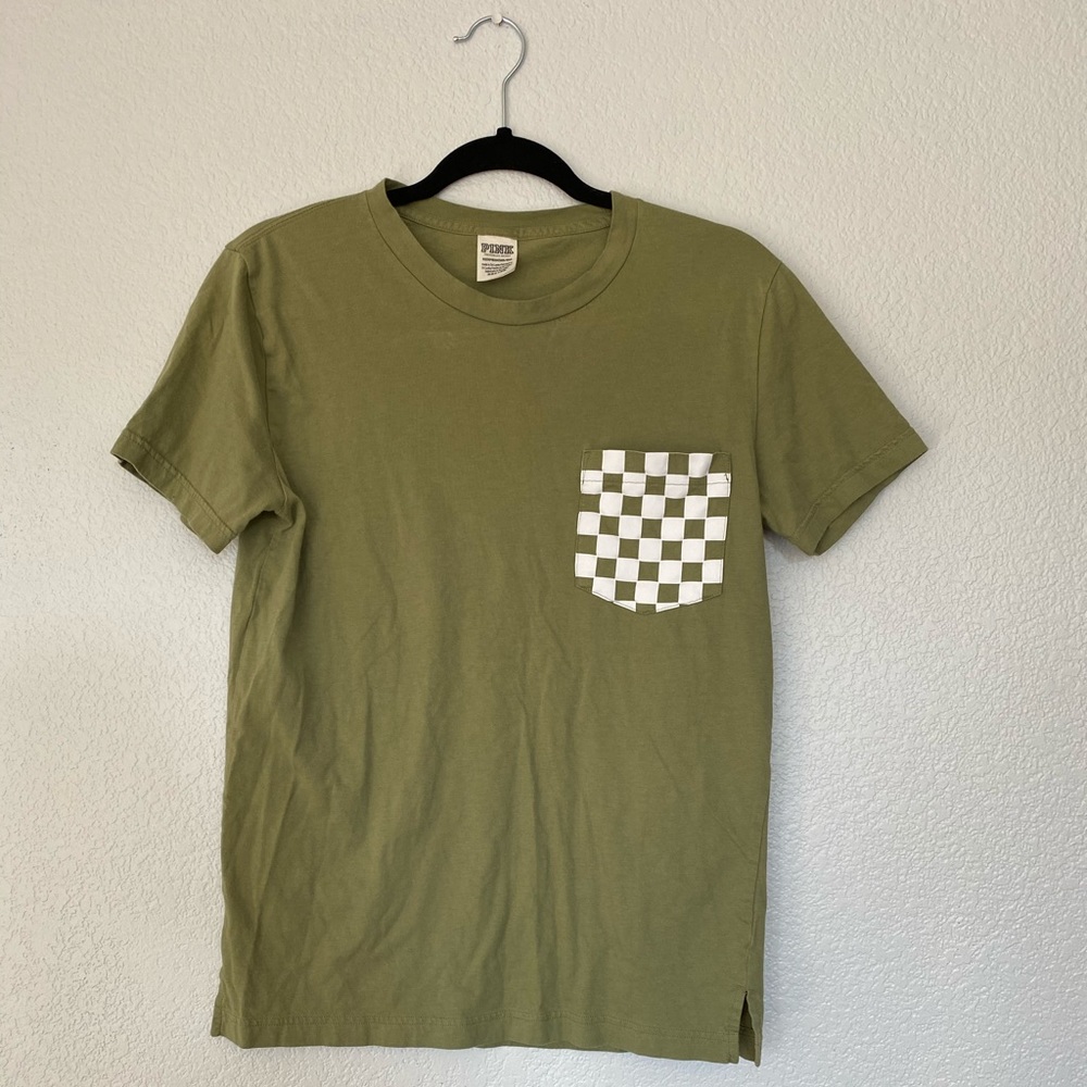 Victoria’s Secret PINK green campus tee